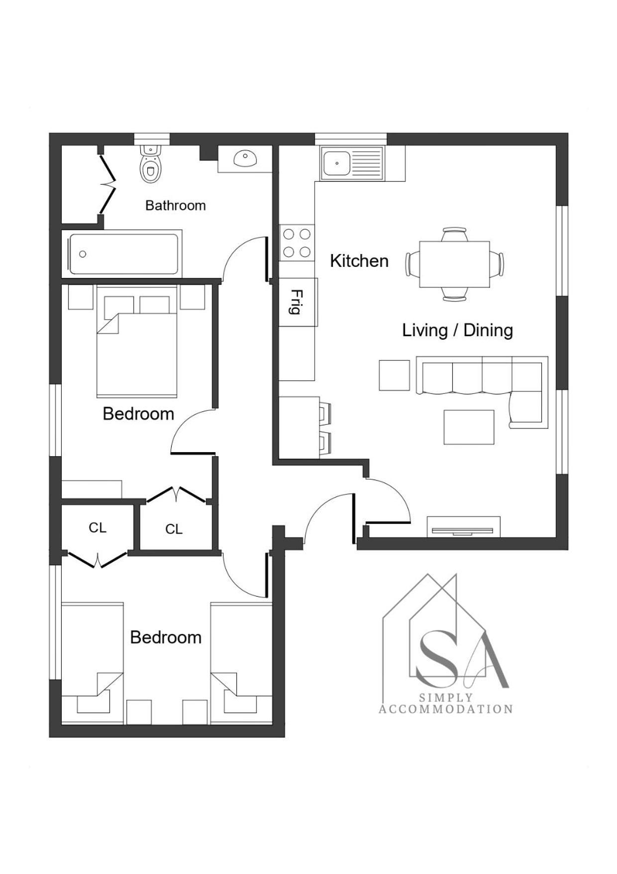 קרואולי Spacious 2Br Flat - 2 Free Parking Spaces - Near Lgw Airport מראה חיצוני תמונה